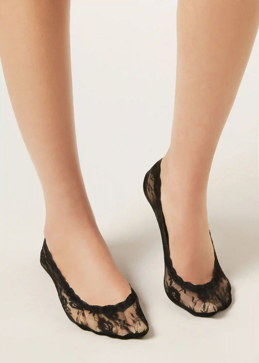 Lace No-Show Socks