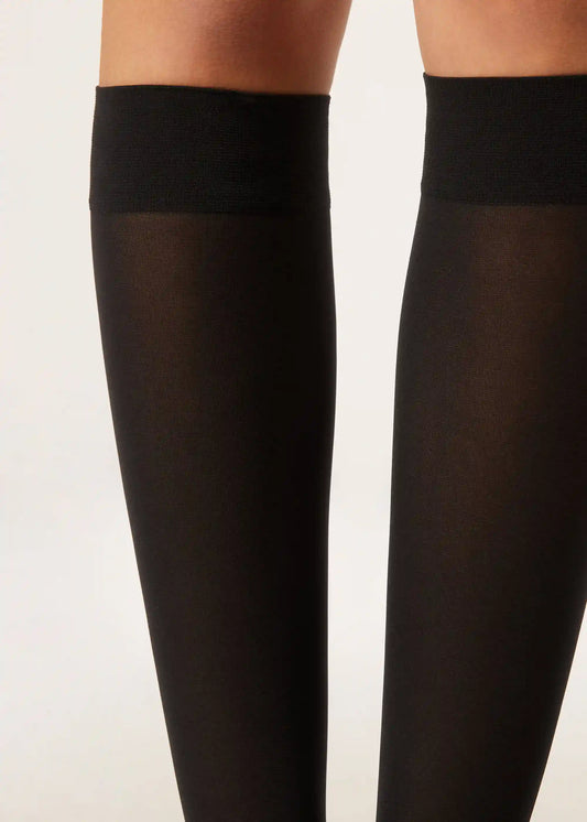 30 Denier Semi Opaque Microfiber Knee-Highs
