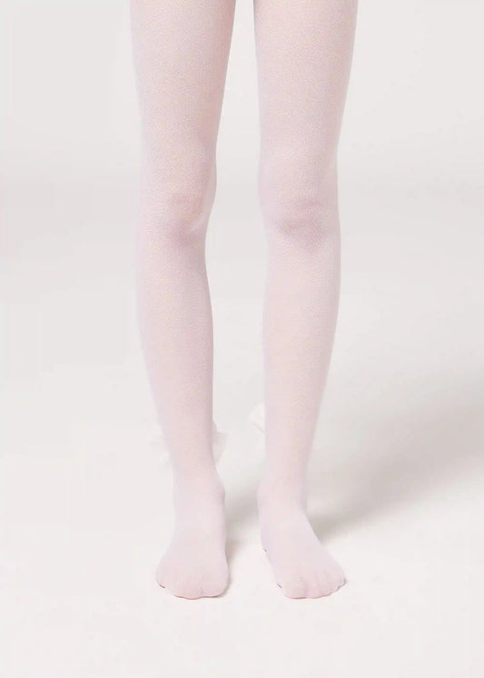 Girls’ 30 Denier Tulle Tights with Bow