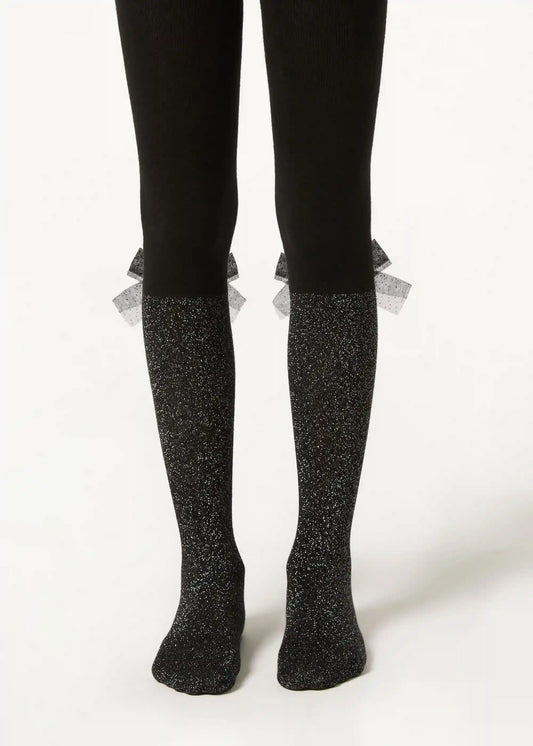 Girls’ Cotton Longuette Tights