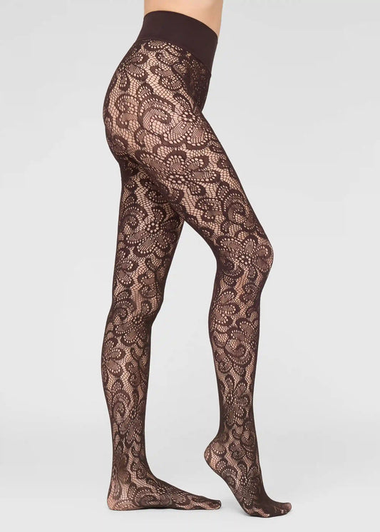 Pop Floral Fishnet Tights